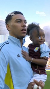 It’s a special walkout for Morgan Rogers at Villa Park today ❤️ ↳ Premier League. Live & On Demand with 4K on Football’s New Home, Stan Sport. Stream now. #StanSportAU #PremierLeague | Stan Sport Football