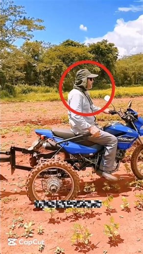 Modern farming system with a motorcycle 🏍️🏍️