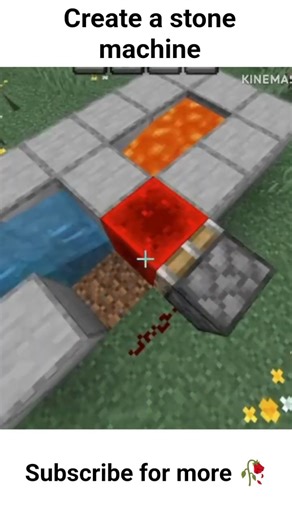 create a stone machine in Minecraft 🥀✨