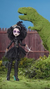 Does this ghoul know how to cut up or what? ✂️🌳 The Monster High Edward Scissorhands doll is available NOW for Fang Club members and TOMORROW for public onsale at 9am PST, only at MattelCreations.com. 🖤 | Monster High