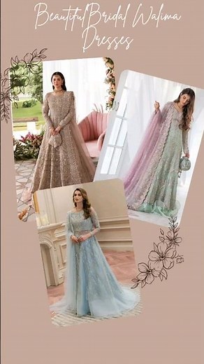 Beautiful Pakistani Bridal Walima Dresses | Walima dress designs