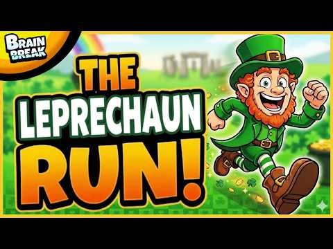 🟢 Leprechaun Run! 🟢 Brain Break 🟢 St Patricks Day Brain Breaks for Kids