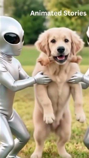 Alien Kidnap the dog | Animal kidnap | Animated Stories |