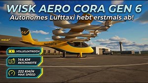 Wisk Aero Cora fliegt ohne Pilot – 144 km Reichweite & 222 km/h!