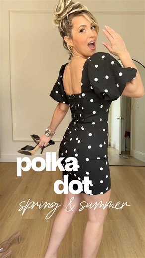 I’m obsessed with these Polka Dots for Spring & Summer! Link in description to shop 😍