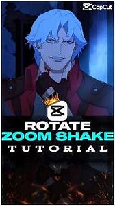 Rotate Zoom Shake Tutorial 💀🤩 | Capcut Tutorial | #capcut #capcuttutorial #devilmaycry