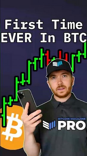 Bitcoin - The First Time This Has EVER Happened