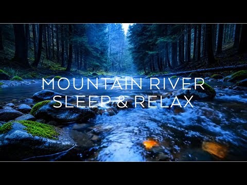 ASMR Blue Night River 🌊 Peaceful Water Sounds for Sleep Therapy
