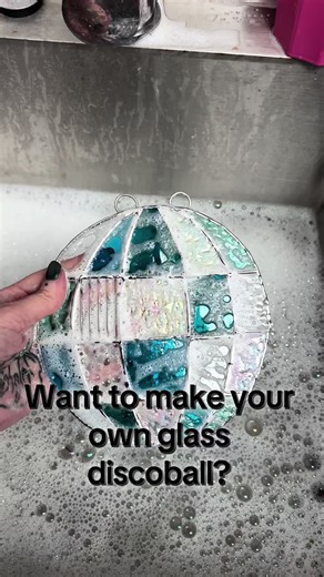 Make Your Own Stained Glass Disco Ball!