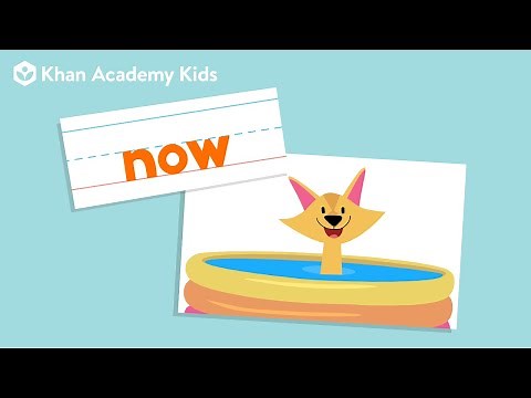 The Word "Now" | Sight Words | Learn to Read with Khan Academy Kids