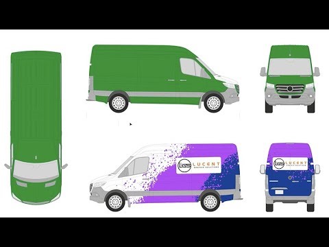 Basic Vehicle Wrap Design using Illustrator