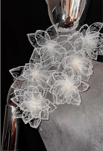 3D Drawn Lilies with Glass Effect for Special Project