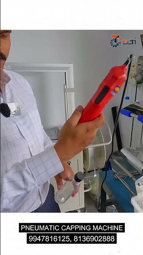 Pneumatic Capping Machine Handheld l Screw Capper Plastic & Metal Cap Bottle