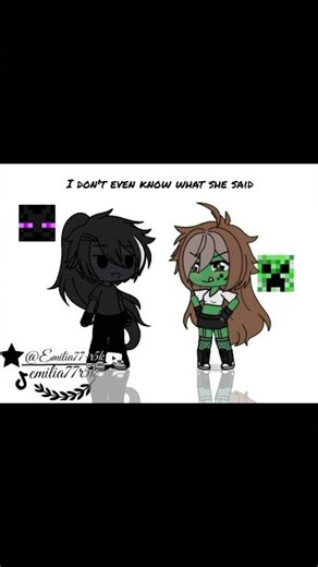 Creeper X Enderman #gacha #fypシ #gachaclub #edit #minecraft #enderman#animanik #shorts #animal