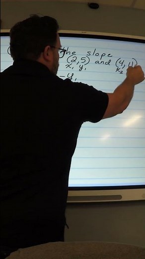 Find the slope between (2, 5) and (4, 11)