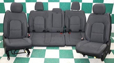 19' RAM 1500 New Style Crew Black Cloth Heat Power Manual Buckets Backseat Seats | eBay
