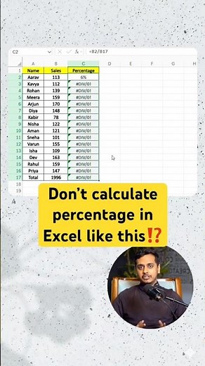 How to calculate percentage in Excel like a pro⚡️#excel #office #spreadsheet