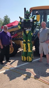 We’ve got the John Deere Robot Ranger out here this week sponsored by Martin Equipment! Come out and see him venturing out around the grounds!! | Dubuque County Fair