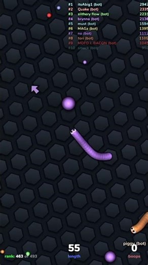 Slither.io game #snake #games #viral 💀🥶🐍🐍