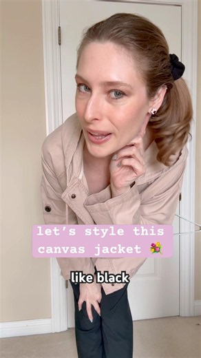 let’s style this canvas jacket for spring 💐 #springfashion #springfashioninspo #womensstyle