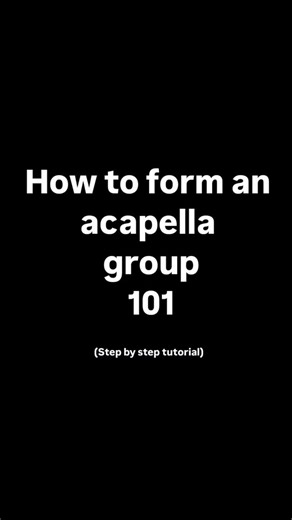 WeHaveNoInstruments - Acapella on Instagram: "How to form an Acapella Group 101 - A step by step tutorial (works 100% guaranteed) #acapella #WeHaveNolnstruments #fyp #singing #pentatonix #pennmasala #cover #acoustic #bootsandcats #retro #vocals"
