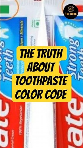 The Truth About Toothpaste Color Code