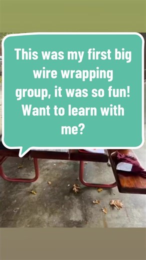 Aw, this was my first big wire wrapping class and it was so fun! I’m looking forward to sharing this artform with anyone who wants to learn. #wirewrappingtutorial #wirewrapping #communitycoils #transcendentalcoils #community