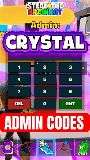 NEW *BEST* CRYSTAL ADMIN SECRET CODES in STEAL THE BRAINROT FORTNITE