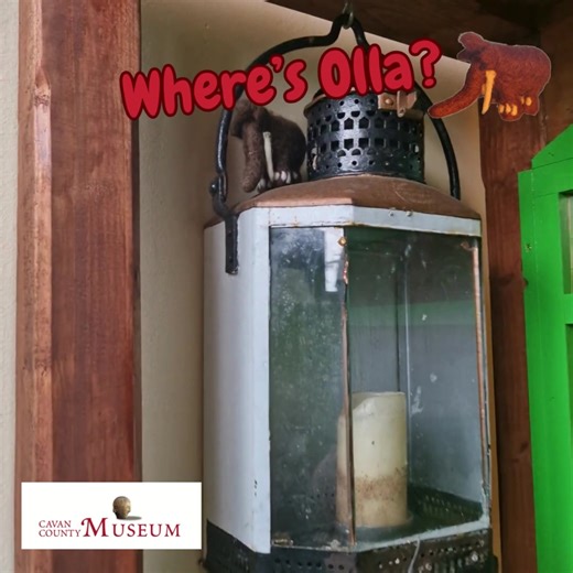 “Yes I was in the Railway Office – my best hiding place yet! I think I’ll head upstairs now. See you tomorrow!” Olla the Woolly Mammoth is visiting the museum this mid term to learn more about County Cavan - but she is very shy! Follow the clues on social media and the trail in the museum to find where Olla is hiding each day. Trails available at the museum reception desk. #WheresOlla Cavan County Council Cavan County Library Service Cavan Arts Ramor Arts Centre Town Hall Cavan Cavan Heritage Th
