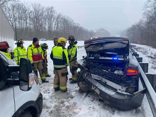 Traffic stopped on I-80 after crash involving tractor-trailer, Pennsylvania State Police