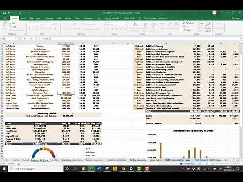 Multifamily Development Proforma Excel Template