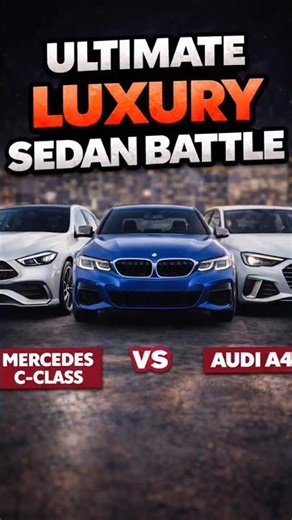 C-Class vs BMW 3 Series vs Audi A4 — Which Wins?🤔 The ultimate showdown