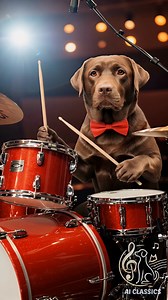 Careless Whisker - Labrador Retrievers 🎷🐶🎸 The Labrador Legends are in the house! A yellow Lab on sax 🎷, a brown Lab on nylon string guitar, a black Lab rocking the electric guitar 🎸, and another chocolate Lab keeping the beat on drums 🥁—all coming together for a soulful rendition of Careless Whisper by Wham Smooth jazz, tail wags, and pure nostalgia… who knew Labradors had this much musical talent? 🎶🐾 Send to a friend who needs this saxy surprise! 🤩🐶🎶 #CarelessWhisper #LabradorBand #