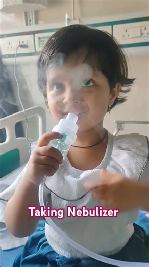 Kid Taking Nebulizer | Nebulizer Treatment for Kids.