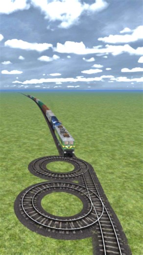 Extreme Crazy Train Drift Through Bumpy Crossing 💥😱 Train Simulator BeamNG #shorts