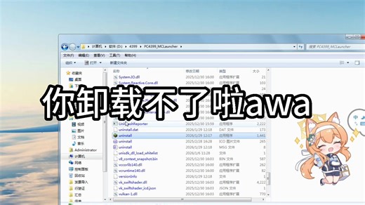 启动器:家人们觉得我会被uninst.exe卸载吗