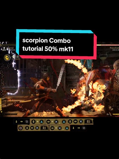 scorpion Combo tutorial 50%Mk11 #scorpion #mk11 #MortalKombat #Gameplay #Combo
