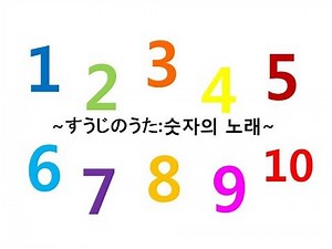 [Japanese children's song]1. Number Song~すうじのうた~(with Eng/Jap/Kor sub)