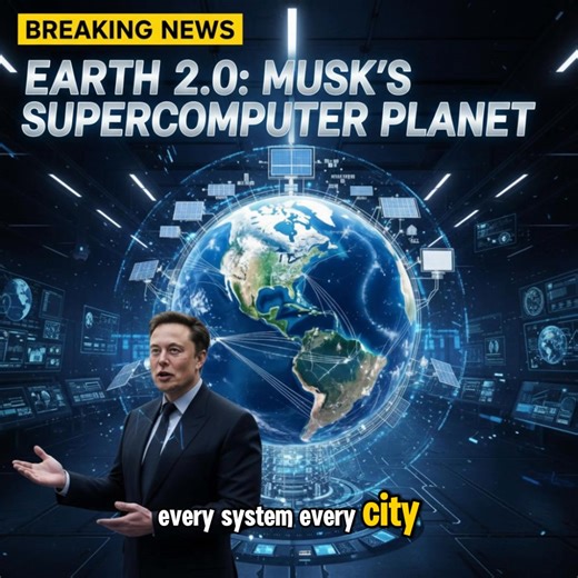 ELON MUSK is turning Earth into a GIANT SUPERCOMPUTER! ☀️🧠🚀 💬 Full story: https://us.topbrand.live/13933/ Solar power AI controlling agriculture, transport, and more – making our planet a living, breathing compute machine. Only Musk would dare dream this big! 🔥 What do you think – genius or crazy? 😎 | Art of USA News