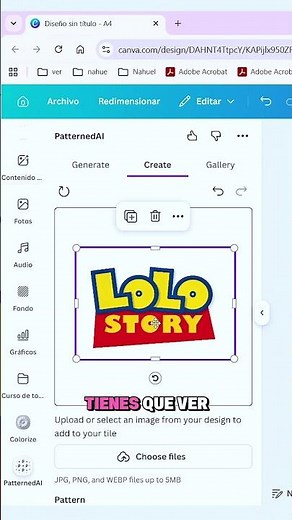 How to make easy patterns in CANVA