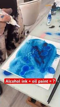 Did you know alcohol ink can do this? #mixedmedia #arttutorials