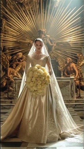 Elegant Bridal Couture : Lace ball gown Part 2 #weddingdress