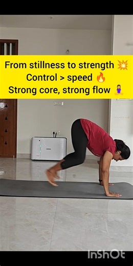 Malasana to Dandasana Jump Back 🔥 Core Strength Flow #shortsfeed #shorts #subscribe #yoga #trending
