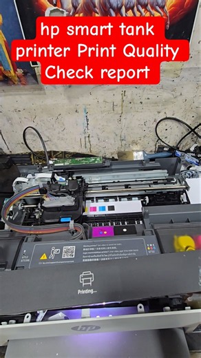 How to print a direct Print Quality Check report on HP Smart Tank 675 750 790 Duplex printer #Noz...