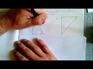 Trigonometry - Example 1 (labelling the sides of a triangle)