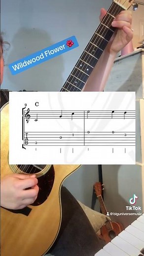 Wildwood Flower 🌸 Tab in comments! #easyguitar #guitartutorial #guitarlesson