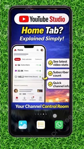 YouTube Studio New Update – Home Tab Solution#shorts #viral #ytstudio #hometab