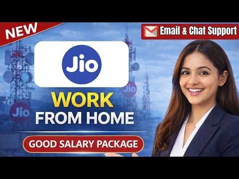 🔴Jio Work From Home Jobs 2026 | Jobs At Home | Customer Support (Email & Chat) | Open for All 🔥
