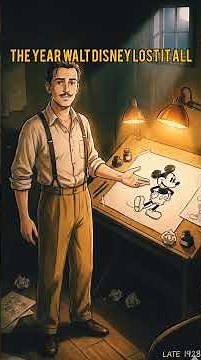 Walt Disney Lost Everything in 1928 (Before Mickey Mouse) #WaltDisney #MickeyMouse #Story #Shorts