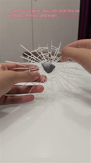 3d printed fake crack #3dprinting